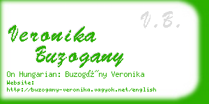 veronika buzogany business card